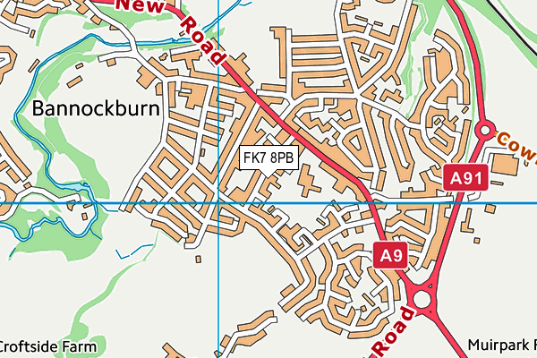 FK7 8PB map - OS VectorMap District (Ordnance Survey) FK7 8PB map - OS VectorMap District (Ordnance Survey)