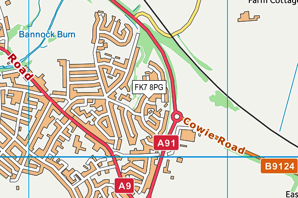 FK7 8PG map - OS VectorMap District (Ordnance Survey) FK7 8PG map - OS VectorMap District (Ordnance Survey)