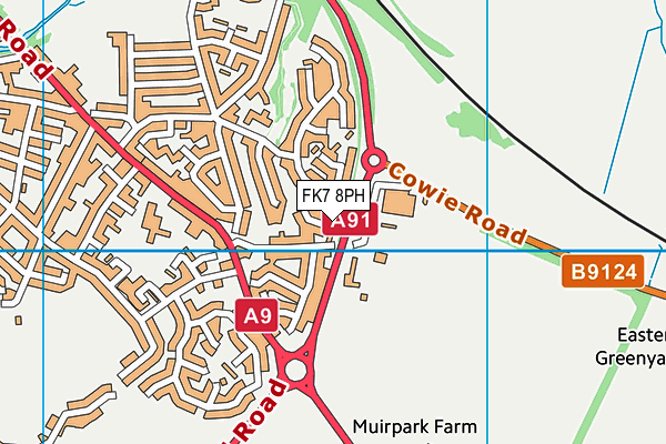 FK7 8PH map - OS VectorMap District (Ordnance Survey) FK7 8PH map - OS VectorMap District (Ordnance Survey)