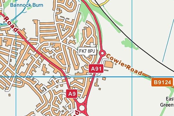 FK7 8PJ map - OS VectorMap District (Ordnance Survey)