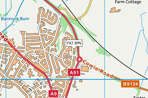 FK7 8PN map - OS VectorMap District (Ordnance Survey) FK7 8PN map - OS VectorMap District (Ordnance Survey)