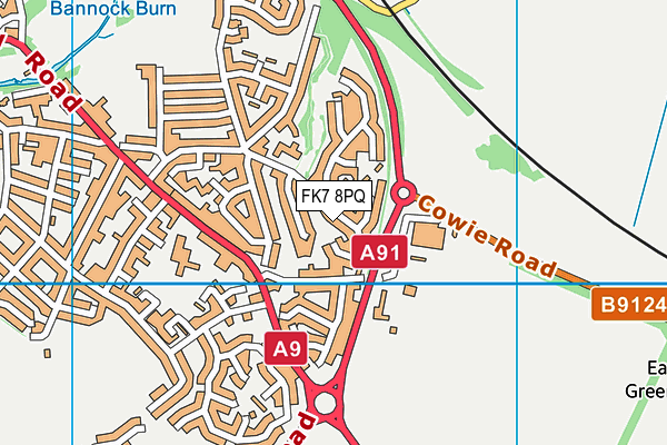 FK7 8PQ map - OS VectorMap District (Ordnance Survey) FK7 8PQ map - OS VectorMap District (Ordnance Survey)