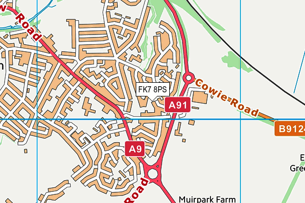 FK7 8PS map - OS VectorMap District (Ordnance Survey) FK7 8PS map - OS VectorMap District (Ordnance Survey)
