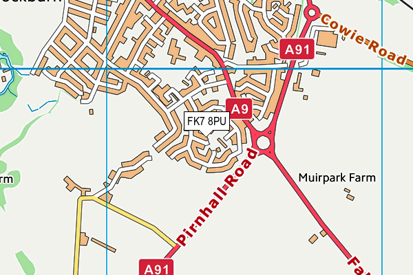 FK7 8PU map - OS VectorMap District (Ordnance Survey) FK7 8PU map - OS VectorMap District (Ordnance Survey)