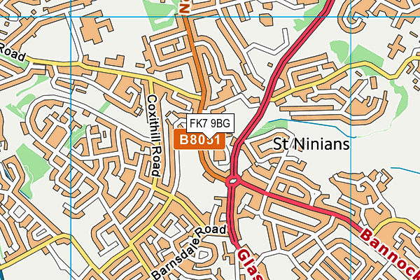 FK7 9BG map - OS VectorMap District (Ordnance Survey) FK7 9BG map - OS VectorMap District (Ordnance Survey)
