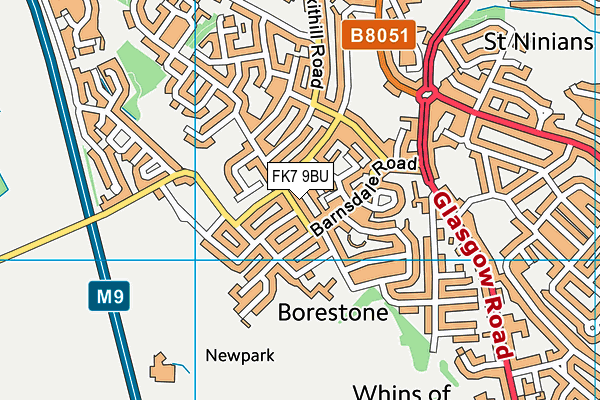 FK7 9BU map - OS VectorMap District (Ordnance Survey) FK7 9BU map - OS VectorMap District (Ordnance Survey)