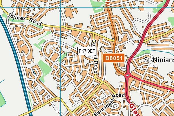 FK7 9EF map - OS VectorMap District (Ordnance Survey) FK7 9EF map - OS VectorMap District (Ordnance Survey)