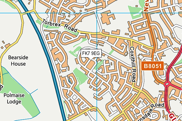 FK7 9EG map - OS VectorMap District (Ordnance Survey) FK7 9EG map - OS VectorMap District (Ordnance Survey)
