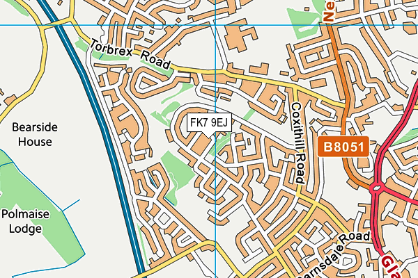 FK7 9EJ map - OS VectorMap District (Ordnance Survey) FK7 9EJ map - OS VectorMap District (Ordnance Survey)