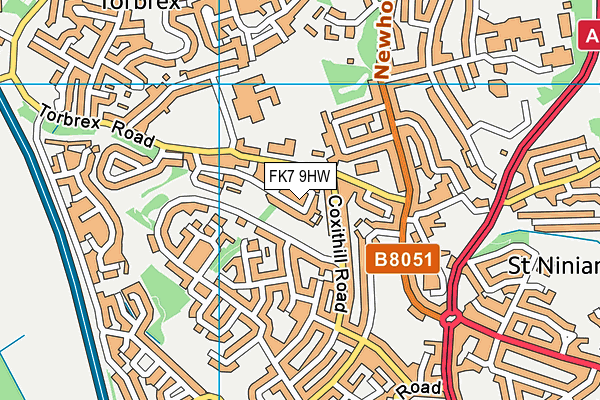 FK7 9HW map - OS VectorMap District (Ordnance Survey) FK7 9HW map - OS VectorMap District (Ordnance Survey)