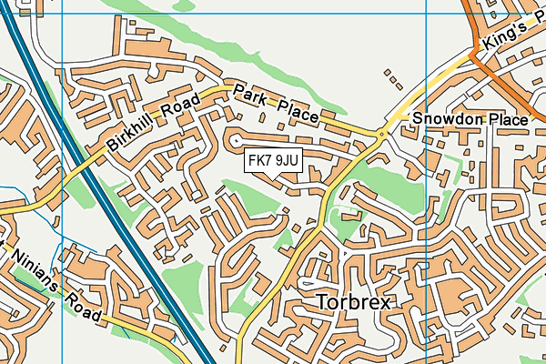FK7 9JU map - OS VectorMap District (Ordnance Survey) FK7 9JU map - OS VectorMap District (Ordnance Survey)