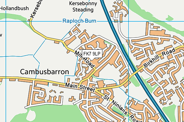 FK7 9LP map - OS VectorMap District (Ordnance Survey) FK7 9LP map - OS VectorMap District (Ordnance Survey)