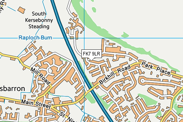 FK7 9LR map - OS VectorMap District (Ordnance Survey) FK7 9LR map - OS VectorMap District (Ordnance Survey)