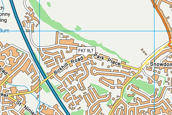 FK7 9LT map - OS VectorMap District (Ordnance Survey) FK7 9LT map - OS VectorMap District (Ordnance Survey)