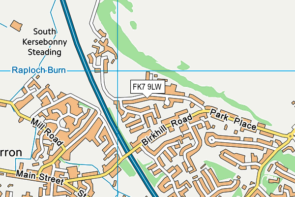 FK7 9LW map - OS VectorMap District (Ordnance Survey) FK7 9LW map - OS VectorMap District (Ordnance Survey)