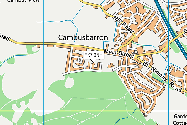 FK7 9NH map - OS VectorMap District (Ordnance Survey) FK7 9NH map - OS VectorMap District (Ordnance Survey)