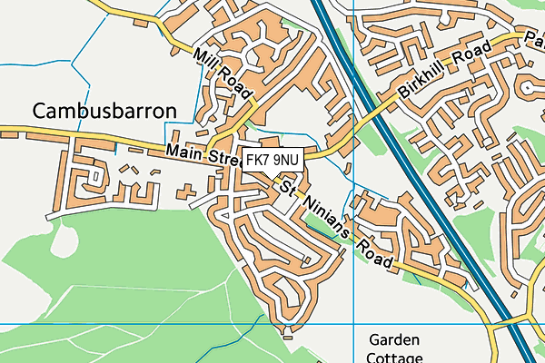 FK7 9NU map - OS VectorMap District (Ordnance Survey) FK7 9NU map - OS VectorMap District (Ordnance Survey)
