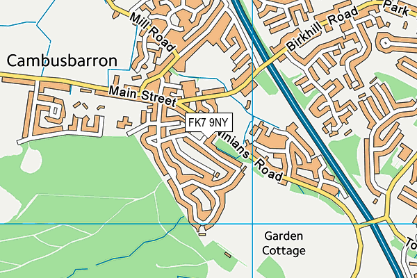 FK7 9NY map - OS VectorMap District (Ordnance Survey) FK7 9NY map - OS VectorMap District (Ordnance Survey)