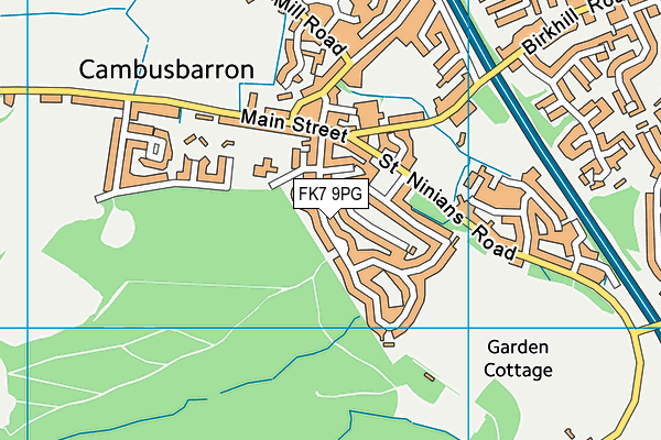 FK7 9PG map - OS VectorMap District (Ordnance Survey) FK7 9PG map - OS VectorMap District (Ordnance Survey)