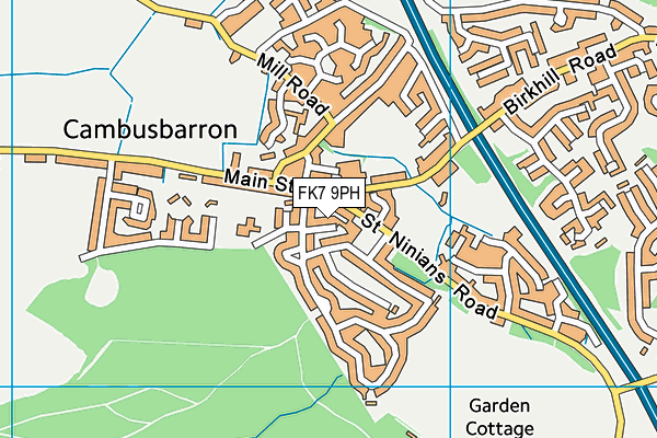 FK7 9PH map - OS VectorMap District (Ordnance Survey) FK7 9PH map - OS VectorMap District (Ordnance Survey)