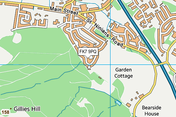 FK7 9PQ map - OS VectorMap District (Ordnance Survey) FK7 9PQ map - OS VectorMap District (Ordnance Survey)