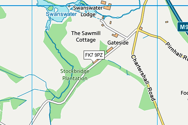 FK7 9PZ map - OS VectorMap District (Ordnance Survey) FK7 9PZ map - OS VectorMap District (Ordnance Survey)
