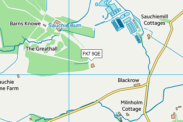 FK7 9QE map - OS VectorMap District (Ordnance Survey) FK7 9QE map - OS VectorMap District (Ordnance Survey)