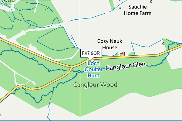FK7 9QR map - OS VectorMap District (Ordnance Survey)