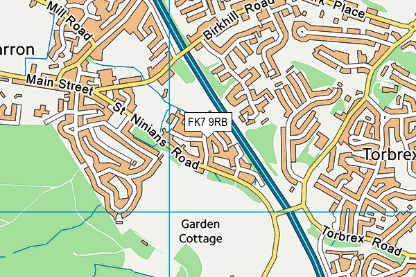 FK7 9RB map - OS VectorMap District (Ordnance Survey) FK7 9RB map - OS VectorMap District (Ordnance Survey)