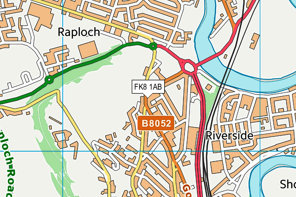 FK8 1AB map - OS VectorMap District (Ordnance Survey) FK8 1AB map - OS VectorMap District (Ordnance Survey)