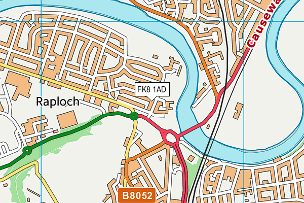 FK8 1AD map - OS VectorMap District (Ordnance Survey) FK8 1AD map - OS VectorMap District (Ordnance Survey)