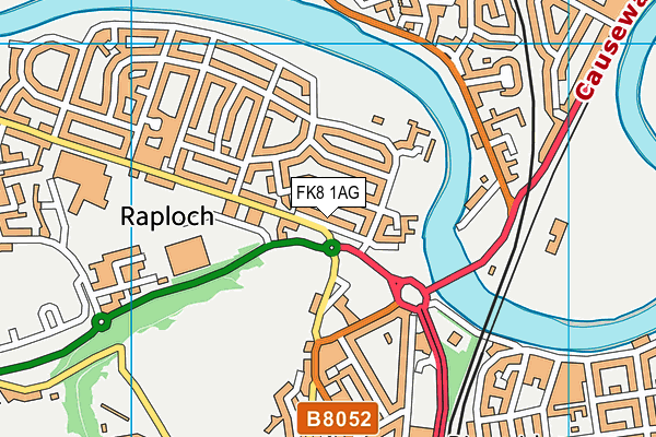 FK8 1AG map - OS VectorMap District (Ordnance Survey) FK8 1AG map - OS VectorMap District (Ordnance Survey)