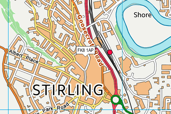 FK8 1AP map - OS VectorMap District (Ordnance Survey) FK8 1AP map - OS VectorMap District (Ordnance Survey)