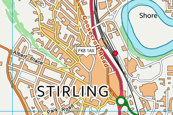 FK8 1AX map - OS VectorMap District (Ordnance Survey) FK8 1AX map - OS VectorMap District (Ordnance Survey)