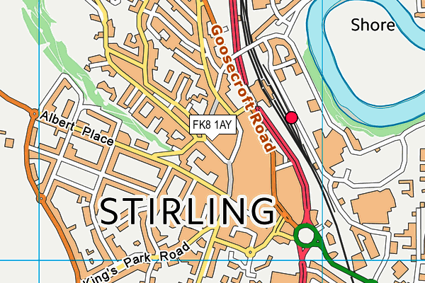 FK8 1AY map - OS VectorMap District (Ordnance Survey) FK8 1AY map - OS VectorMap District (Ordnance Survey)