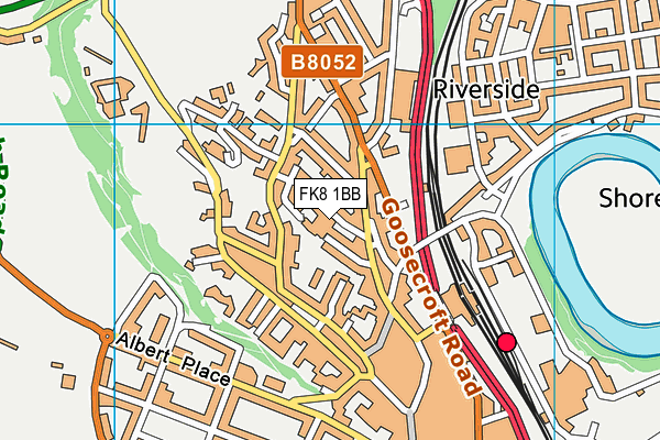 FK8 1BB map - OS VectorMap District (Ordnance Survey) FK8 1BB map - OS VectorMap District (Ordnance Survey)