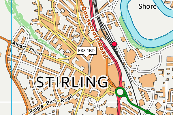 FK8 1BD map - OS VectorMap District (Ordnance Survey) FK8 1BD map - OS VectorMap District (Ordnance Survey)