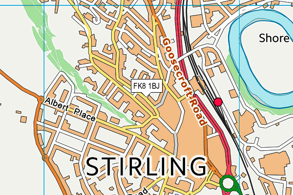 FK8 1BJ map - OS VectorMap District (Ordnance Survey) FK8 1BJ map - OS VectorMap District (Ordnance Survey)