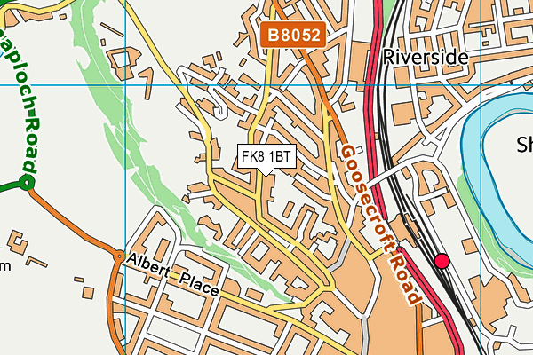 FK8 1BT map - OS VectorMap District (Ordnance Survey) FK8 1BT map - OS VectorMap District (Ordnance Survey)