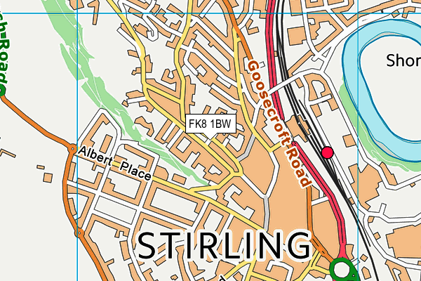 FK8 1BW map - OS VectorMap District (Ordnance Survey) FK8 1BW map - OS VectorMap District (Ordnance Survey)