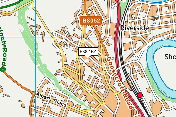 FK8 1BZ map - OS VectorMap District (Ordnance Survey) FK8 1BZ map - OS VectorMap District (Ordnance Survey)