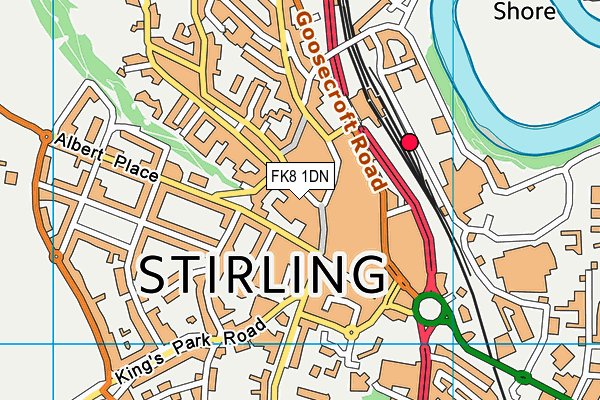 FK8 1DN map - OS VectorMap District (Ordnance Survey) FK8 1DN map - OS VectorMap District (Ordnance Survey)