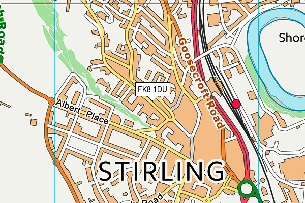 FK8 1DU map - OS VectorMap District (Ordnance Survey) FK8 1DU map - OS VectorMap District (Ordnance Survey)