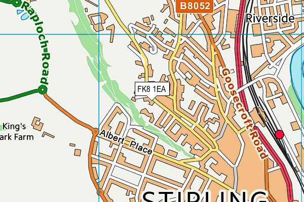 FK8 1EA map - OS VectorMap District (Ordnance Survey) FK8 1EA map - OS VectorMap District (Ordnance Survey)