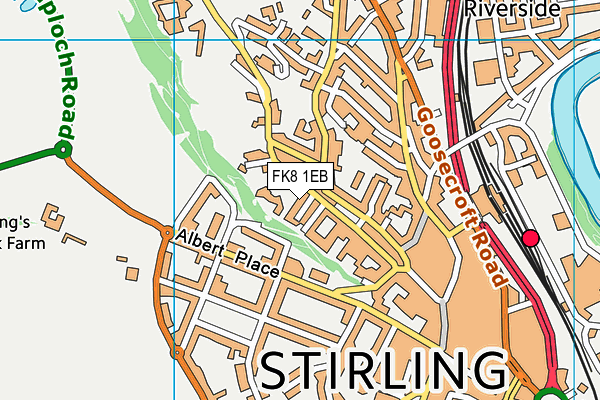 FK8 1EB map - OS VectorMap District (Ordnance Survey) FK8 1EB map - OS VectorMap District (Ordnance Survey)