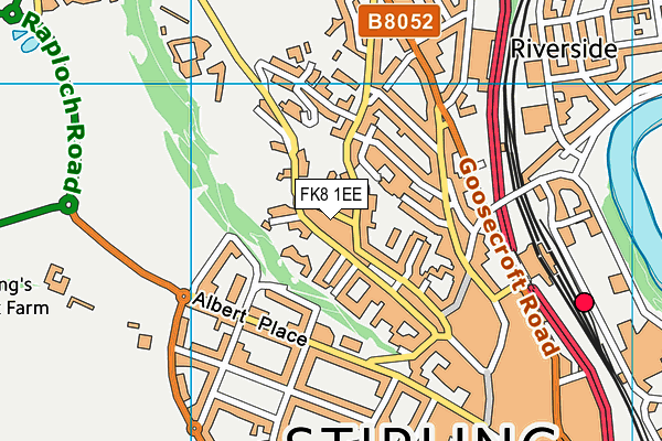 FK8 1EE map - OS VectorMap District (Ordnance Survey) FK8 1EE map - OS VectorMap District (Ordnance Survey)