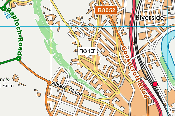 FK8 1EF map - OS VectorMap District (Ordnance Survey) FK8 1EF map - OS VectorMap District (Ordnance Survey)