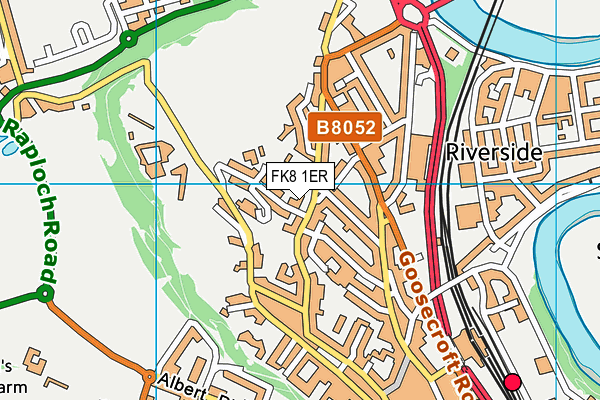 FK8 1ER map - OS VectorMap District (Ordnance Survey) FK8 1ER map - OS VectorMap District (Ordnance Survey)