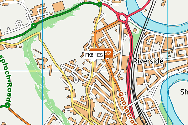 FK8 1ES map - OS VectorMap District (Ordnance Survey) FK8 1ES map - OS VectorMap District (Ordnance Survey)