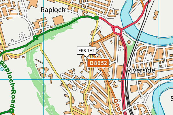 FK8 1ET map - OS VectorMap District (Ordnance Survey) FK8 1ET map - OS VectorMap District (Ordnance Survey)